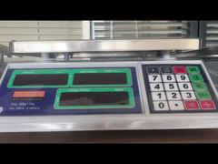 Mesin Timbang Bahan Makanan dengan Lampu Latar, Koneksi Printer PC, Piringan Ganda, LED Hijau